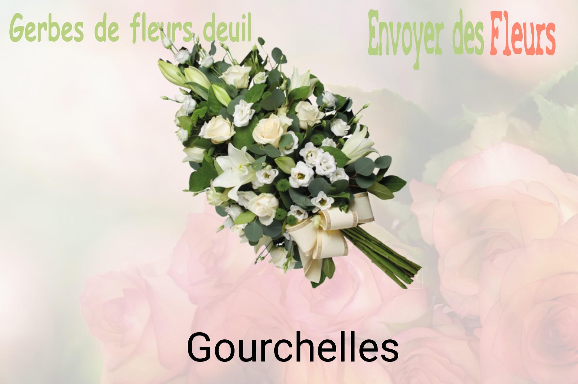 Gerbe de fleurs de deuil livrée à Gourchelles